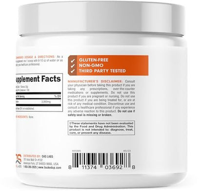 Bucked Up L-Citrullin 3000 mg Pulver, Essentials (100 Portionen) – Für bessere Durchblutung und Pump