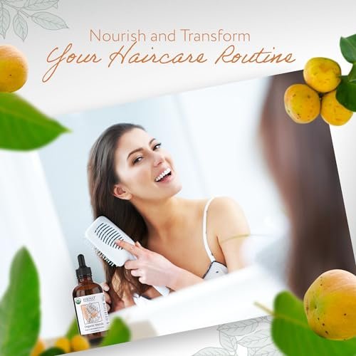 HBNO Bio-Marula-Öl – Riesige 120 ml Wertgröße – USDA-zertifiziertes Bio-Marulakernöl, kaltgepresst für Gesicht, Körper, Lippen, Shampoo & Conditioner
