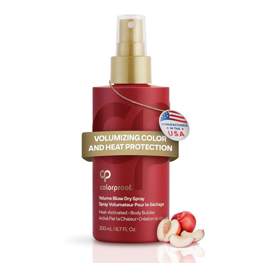 Colorproof Volume Blow Dry Spray Primer 6,7 Fl. Oz. – Volumisierender Hitzeschutz-Spray für das Haar mit weißem Nektarinen-Duft