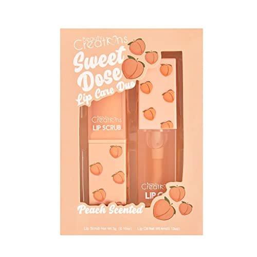 Prestige Biatta Lip Care Scrub und Lip Oil Duo – Pflegendes Lippenpeeling mit Pfirsichduft