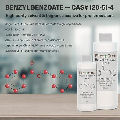 Benzylbenzoat USP-Qualität Flüssigkeit 16 fl. oz. - Ideal für Duft-/Aromastoffe, Kosmetik, Haar- & Kopfhautprodukte