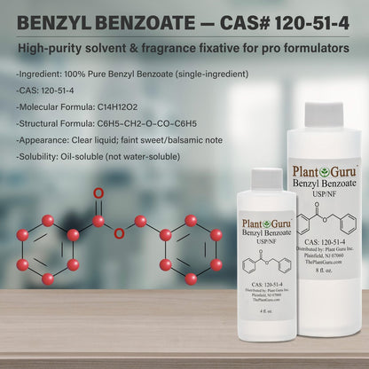 Benzylbenzoat USP-Qualität Flüssigkeit 16 fl. oz. - Ideal für Duft-/Aromastoffe, Kosmetik, Haar- & Kopfhautprodukte