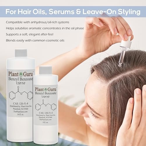 Benzylbenzoat USP-Qualität Flüssigkeit 16 fl. oz. - Ideal für Duft-/Aromastoffe, Kosmetik, Haar- & Kopfhautprodukte
