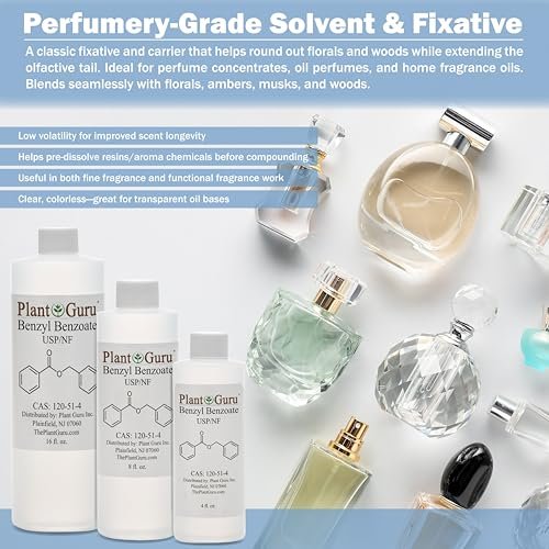 Benzylbenzoat USP-Qualität Flüssigkeit 16 fl. oz. - Ideal für Duft-/Aromastoffe, Kosmetik, Haar- & Kopfhautprodukte