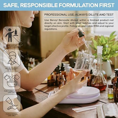 Benzylbenzoat USP-Qualität Flüssigkeit 16 fl. oz. - Ideal für Duft-/Aromastoffe, Kosmetik, Haar- & Kopfhautprodukte