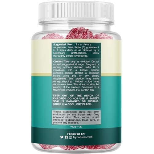 Extra Starke Magnesium Gummibärchen für Erwachsene – Beruhigende Magnesiumcitrat-Gummis mit elementarem Magnesium – Schlafhilfe, weiche Kautabletten mit Himbeergeschmack – Körper- und Geistesentspannung – 90 Stück