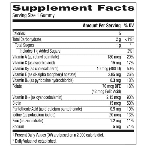 Centrum Kids Multivitamin Gummibärchen, Tropical Punch Geschmack mit natürlichen Aromen, 150 Stück, 150-Tage-Vorrat