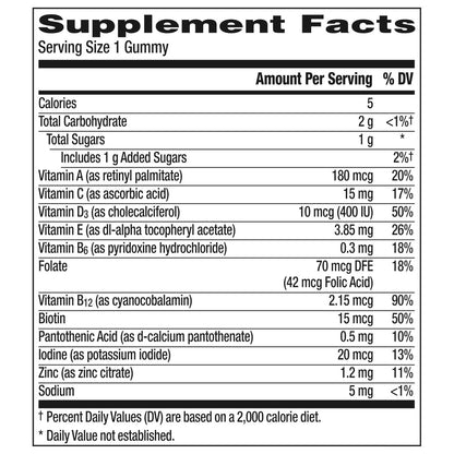 Centrum Kids Multivitamin Gummibärchen, Tropical Punch Geschmack mit natürlichen Aromen, 150 Stück, 150-Tage-Vorrat