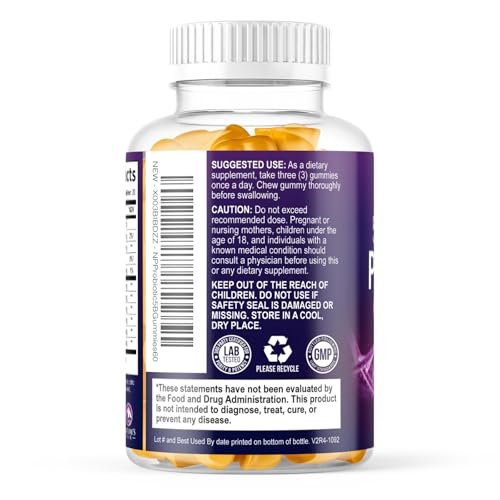 Probiotische Gummibärchen mit 6 Premium-Probiotika-Stämmen – Tägliche Darmgesundheit für Frauen, Männer & Teenager – Natürliche Verdauungsunterstützung & Immunsystem – 60 Gummis