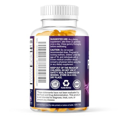 Probiotische Gummibärchen mit 6 Premium-Probiotika-Stämmen – Tägliche Darmgesundheit für Frauen, Männer & Teenager – Natürliche Verdauungsunterstützung & Immunsystem – 60 Gummis