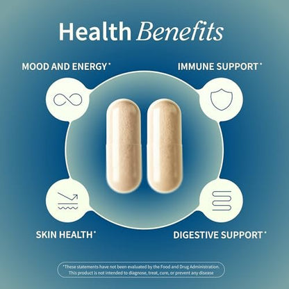 Snap Supplements Irisches Moos mit Blasentang, Klettenwurzel & Jod – Natürliches Seemoos-Präparat zur Unterstützung der Darmgesundheit, Energie & gesund aussehender Haut, 60 vegane Kapseln (1 Monatsvorrat)