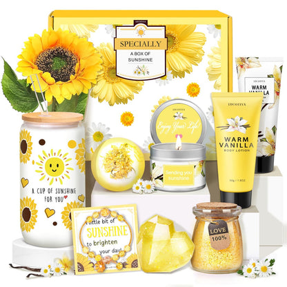 Geschenk für Frauen – 10-teiliges Warm Vanilla Self Care Set für Freundin, Mama, Ehefrau, Weihnachten, Geburtstag