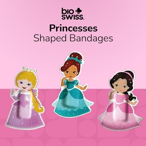 BioSwiss Pflaster Prinzessin, selbstklebende Wundpflaster, 50 Stück, latexfrei, steril