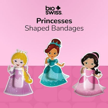BioSwiss Pflaster Prinzessin, selbstklebende Wundpflaster, 50 Stück, latexfrei, steril