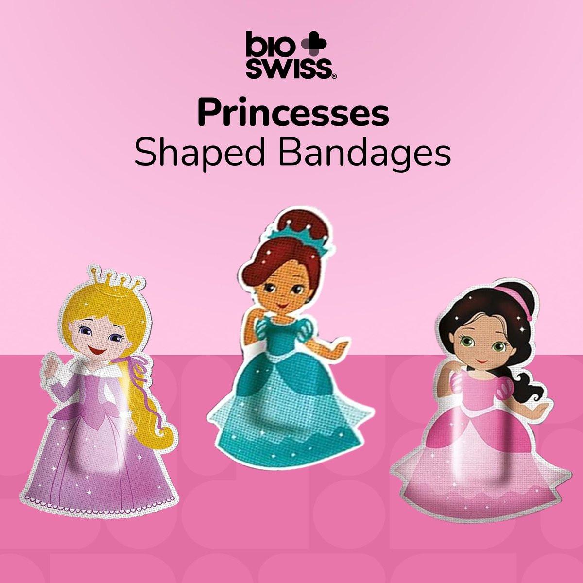 BioSwiss Pflaster Prinzessin, selbstklebende Wundpflaster, 50 Stück, latexfrei, steril