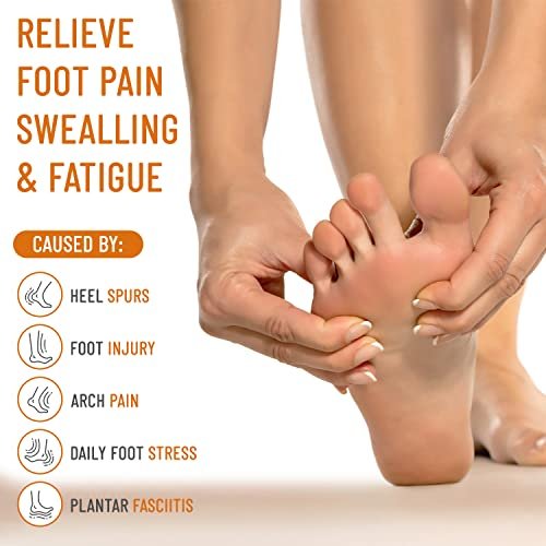 Copper Edge Kupfer-Fußgewölbestütze bei Plantarfasziitis – 2 Kompressions-Halbsocken für Damen und Herren, orthopädische Hilfe bei flachen, hohen und gesenkten Fußgewölben (Kupfer)