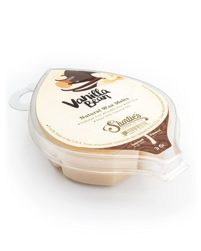 Shortie's Candle Company Vanille-Bohnen natürliche Sojawachs-Schmelzen – 1 stark duftender 85 g Riegel – Hergestellt mit 100 % Soja und ätherischen Duftölen – Phthalat- & paraffinfrei, vegan, ungiftig