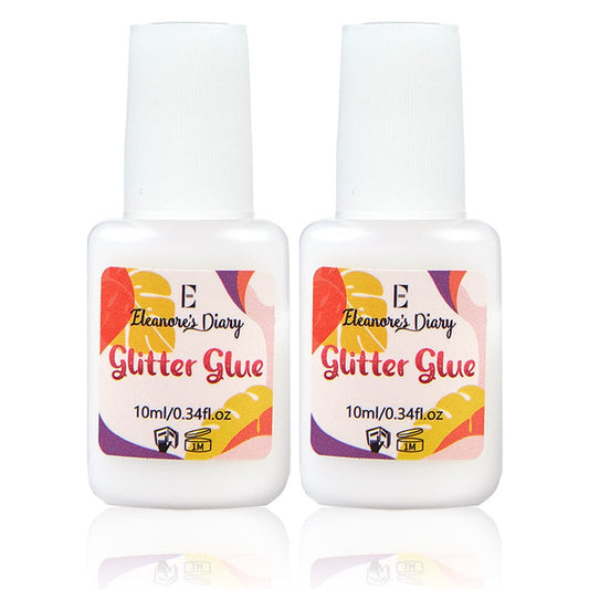 Eleanore's Diary Body Glue für Glitzer-Tattoos – 10 ml x 2, geruchlos & ungiftig, perfekt für Chunky Make-up, Strandpartys, Musikfestivals, Karneval, Cosplay & Sommerurlaub