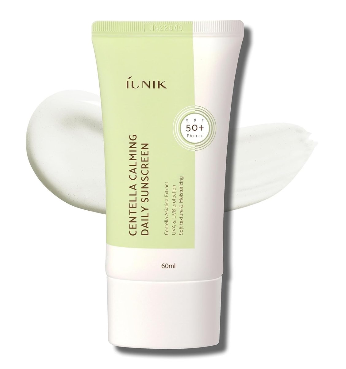 IUNIK Centella Calming Moisture Daily Sonnenschutz SPF 50+ PA++++ Matt & ohne weißen Schild – Centella Asiatica für trockene, fettige & empfindliche Haut – Vegane koreanische Hautpflege