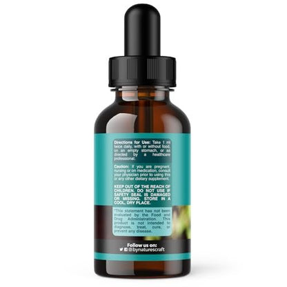 Tiefenreinigung der Leber, Entgiftung & Reparatur mit Mariendistel Flüssigtropfen - Leber-Detox-Flüssigkeit mit Artischockenextrakt, Löwenzahnblatt, Ingwer & Kurkuma Curcumin für Immunität & tägliche Reinigung - 60 ml