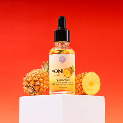 Magic V Yoni Oil für Frauen – Organische Intimpflege, Vaginalfeuchtigkeitscreme, pH-Gleichgewicht & Geruchskontrolle, beruhigt eingewachsene Haare & Rasurbrand – Ananasduft