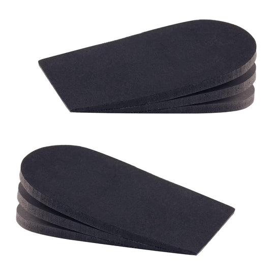 SIIHEA Verstellbare Fersenerhöhungen für Schuhe – 1/4 Zoll Höhenausgleich für Achillessehnenentzündung, Fersenschmerzen, Beinlängendifferenz, Plantarfasziitis – Schuh Einlagen für Männer & Frauen (Schwarz, Größe L (1 Paar))