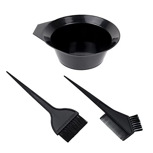 1st Choice Haarfarben-Pinsel und Schüssel-Set – Tönungskamm für Haarfärbung, 2 Pinsel + Mischschüssel