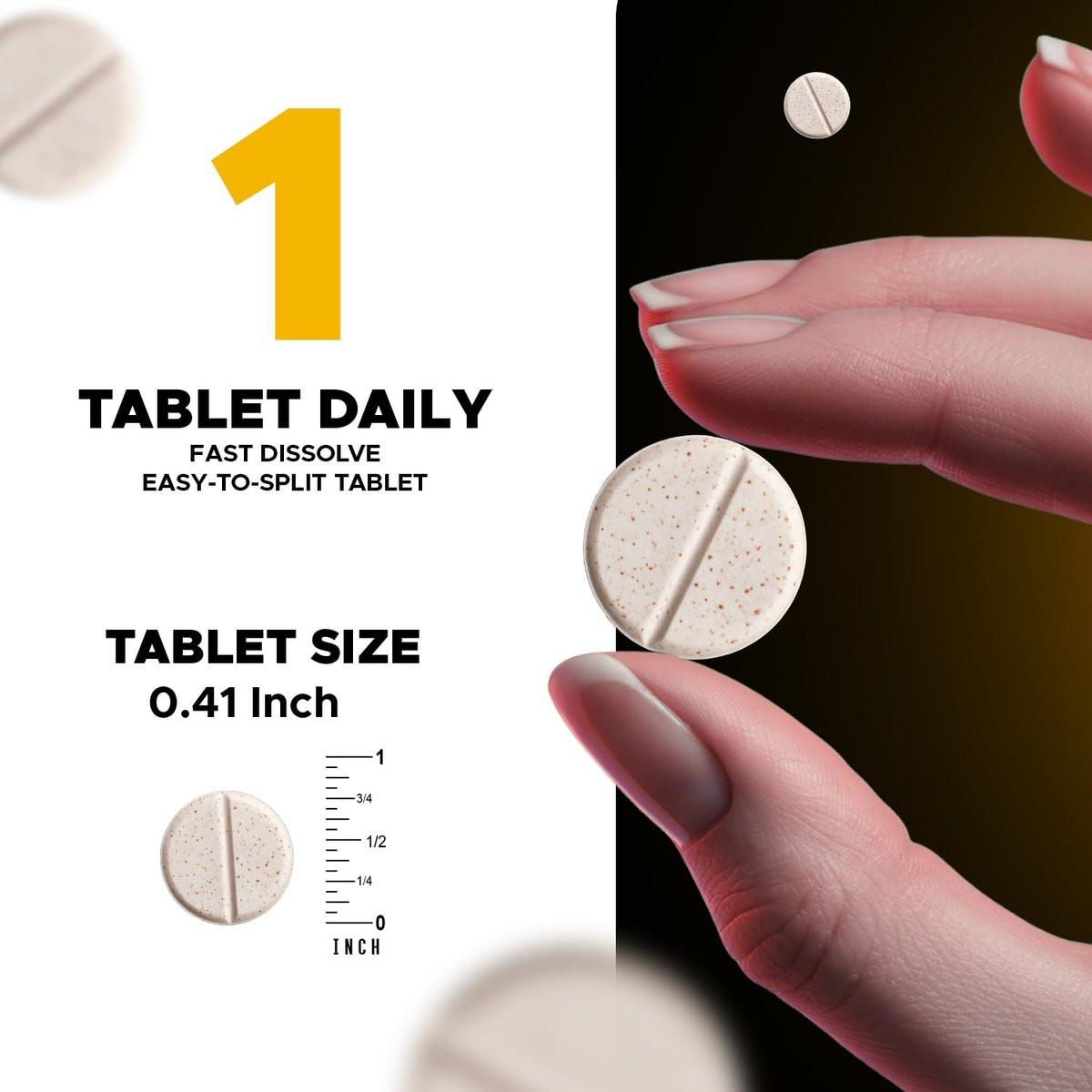 Vitabod Melatonin 20 mg – 240 schnell lösliche Tabletten – Erdbeergeschmack – Vegetarisch, Nicht-GVO, Glutenfrei