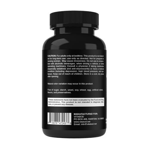 Vitabod Melatonin 20 mg – 240 schnell lösliche Tabletten – Arzneimittelfrei – Natürlicher Beerengeschmack – Vegetarisch, Nicht-GVO, Glutenfrei – 480 Tabletten (2er-Pack)