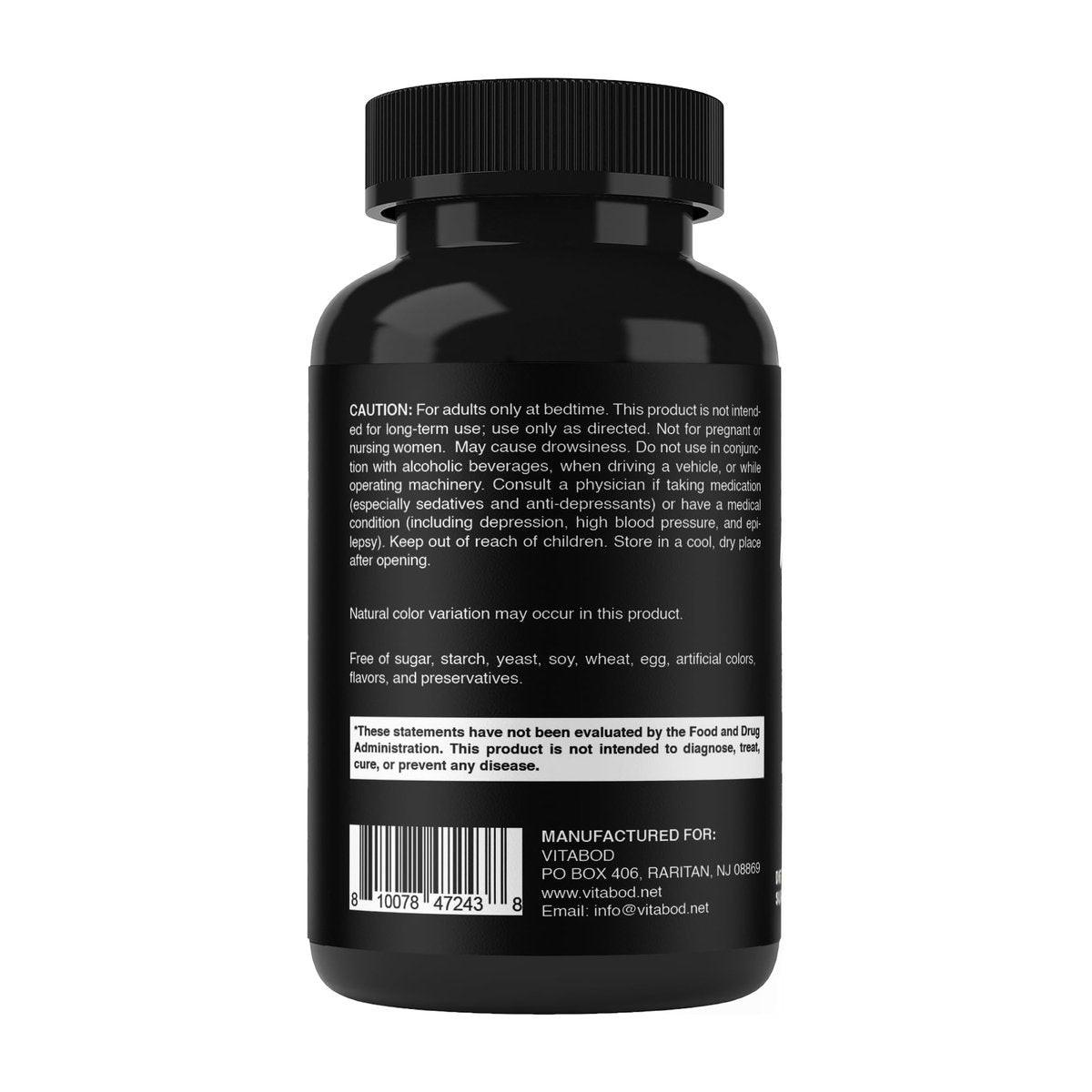 Vitabod Melatonin 20 mg – 240 schnell lösliche Tabletten – Erdbeergeschmack – Vegetarisch, Nicht-GVO, Glutenfrei