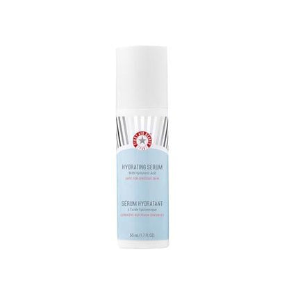 First Aid Beauty - Hydratationsserum mit Hyaluronsäure, 24 Stunden Feuchtigkeit, leichte Formel mit Squalan & kolloidalem Hafermehl, sicher für empfindliche Haut, 1,7 oz