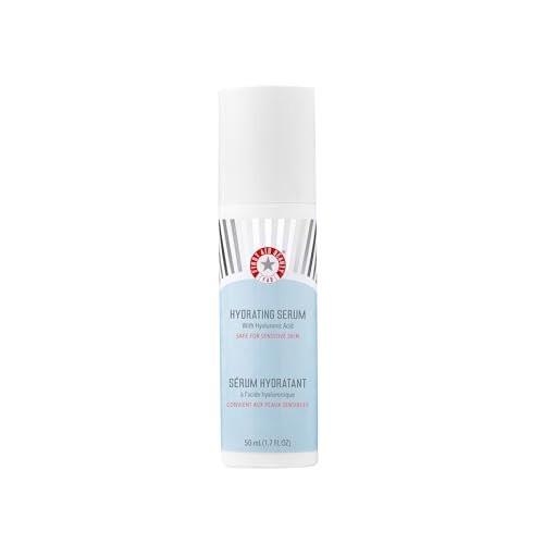 First Aid Beauty - Hydratationsserum mit Hyaluronsäure, 24 Stunden Feuchtigkeit, leichte Formel mit Squalan & kolloidalem Hafermehl, sicher für empfindliche Haut, 1,7 oz