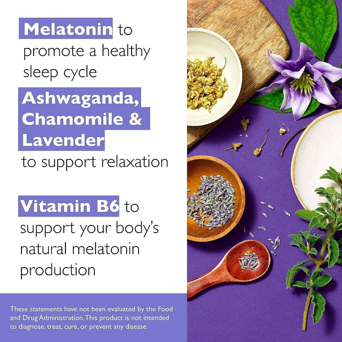 Bach RESCUE PLUS Sleep & Stress Support Gummibärchen, Nacht-Nahrungsergänzung mit 1 mg Melatonin, Ashwagandha, Kamille, Lavendel & Vitamin B6, natürlicher Blaubeergeschmack, vegan & glutenfrei, 60 Stück