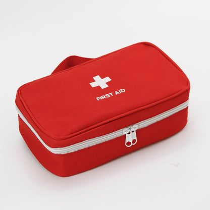 TOPASION Tragbare leere Erste-Hilfe-Tasche, Reise-Medizinbeutel, kleine Medizintasche (Blau)