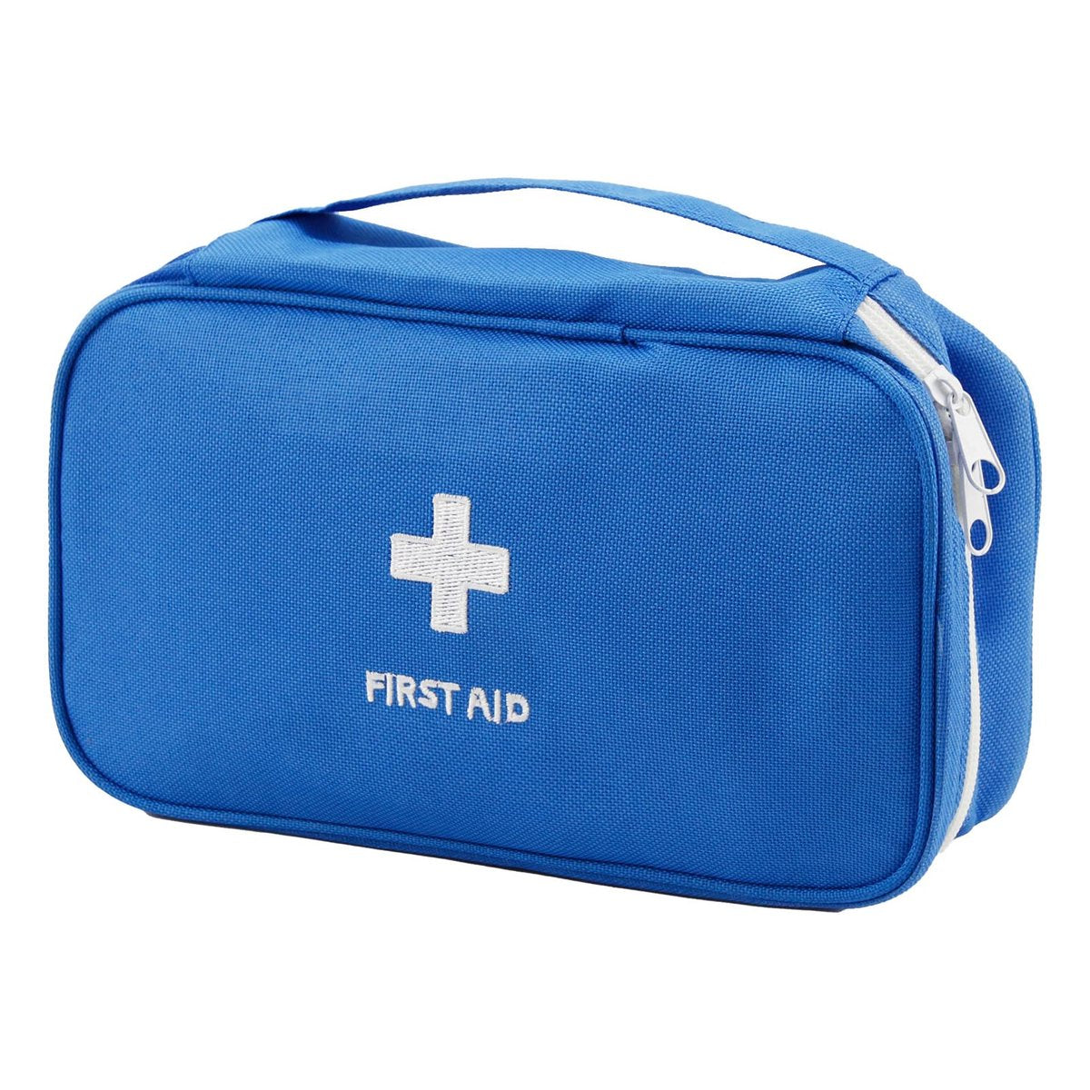 TOPASION Tragbare leere Erste-Hilfe-Tasche, Reise-Medizinbeutel, kleine Medizintasche (Blau)