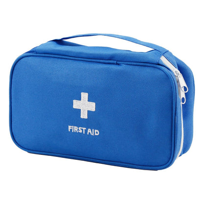 TOPASION Tragbare leere Erste-Hilfe-Tasche, Reise-Medizinbeutel, kleine Medizintasche (Blau)
