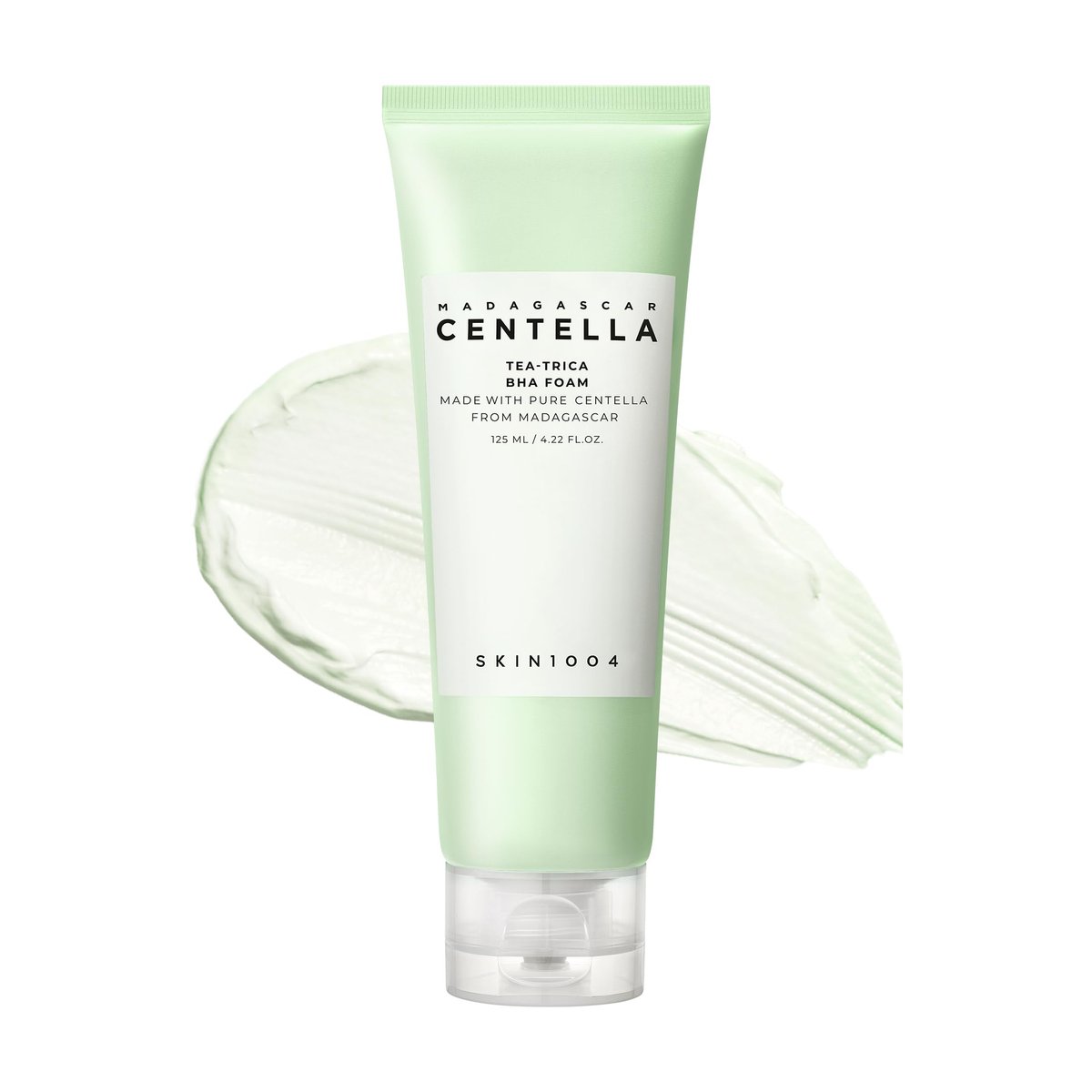 SKIN1004 Tea-Trica BHA Schaumreiniger – Gesichtsreiniger mit Centella Asiatica & Teebaum für ölige Haut, 125 ml