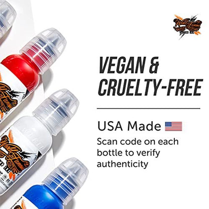 World Famous Tattoo Ink Limitless – Reines Gelb Tattoo Farbe – Professionelle Tattoo-Farbe & Zubehör – Hautsichere permanente Tätowierung in kräftigen Farbtönen – Vegan & ungiftig (30 ml)