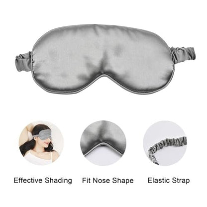 LERSVICVIL Schlafmasken 4er-Pack – Seidig weiche Augenmaske aus Satin mit elastischem Band für Damen und Herren