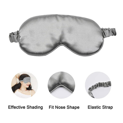 LERSVICVIL Schlafmasken 4er-Pack – Seidig weiche Augenmaske aus Satin mit elastischem Band für Damen und Herren