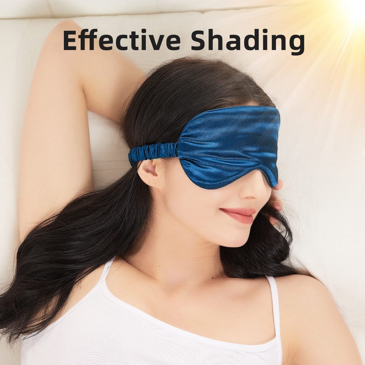 LERSVICVIL Schlafmasken 4er-Pack – Seidig weiche Augenmaske aus Satin mit elastischem Band für Damen und Herren