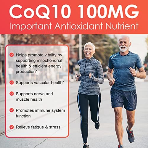 NATURE TARGET CoQ10 100 mg mit PQQ – 120 Softgel-Kapseln – Hochdosiertes Coenzym Q10 mit Bio-Olivenöl – Antioxidans für Herz, Gehirn und Zellenergie