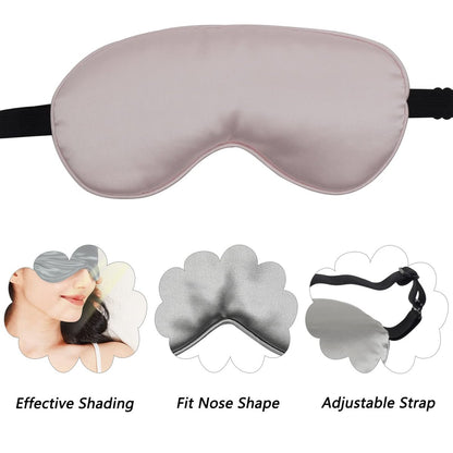 LERSVICVIL 4er-Pack Schlafmaske – Seidig weiche Satin-Augenmaske mit verstellbarem Band für Damen und Herren