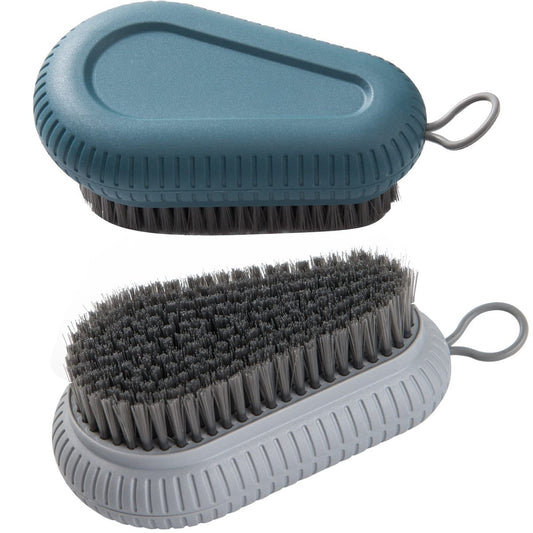 2er Set Nagelbürste für die Reinigung von Fingernägeln, strapazierfähige Fingernagel-Schrubbbürste mit Aufhängeseil, schmale Borsten für Fingernägel und Zehen
