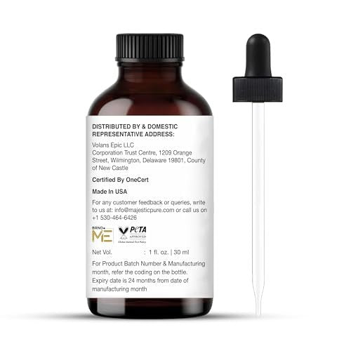 Majestic Pure Bio-Weihrauch ätherisches Öl mit Glaspipette - 30 ml - 100% rein und natürlich - Premium-Qualität für Diffuser, Aromatherapie, Seifen- und Kerzenherstellung