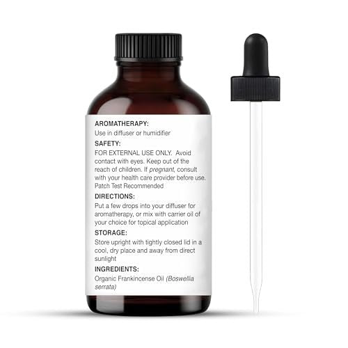 Majestic Pure Bio-Weihrauch ätherisches Öl mit Glaspipette - 30 ml - 100% rein und natürlich - Premium-Qualität für Diffuser, Aromatherapie, Seifen- und Kerzenherstellung