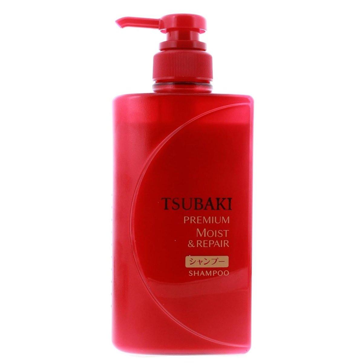 Tsubaki Premium Moist Shampoo 490ml – Tägliche Reparatur für geschädigtes Haar ab der Wurzel