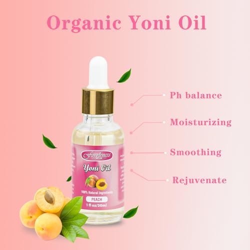 forvirness Natürliche feminine Waschlotion Yoni Öl Set, Körperreiniger mit Reinigungsfaktor, Yoni Wash für Frauen pH-Balance, 1 fl.oz Pfirsich Femininöl & 6,7 fl.oz Intimreiniger
