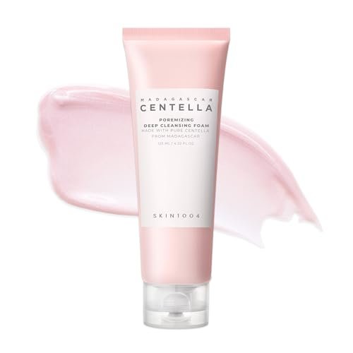 SKIN1004 Poremizing Deep Cleansing Foam – 125 ml Reinigungscreme mit Himalaya-Salz und Centella Asiatica für die Porenreinigung