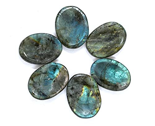 Amazing Gemstone Labradorit Daumen-Worry-Stein – Heilender Kristall für Angst, Stressabbau, Meditation und Entspannung – Geschenkidee